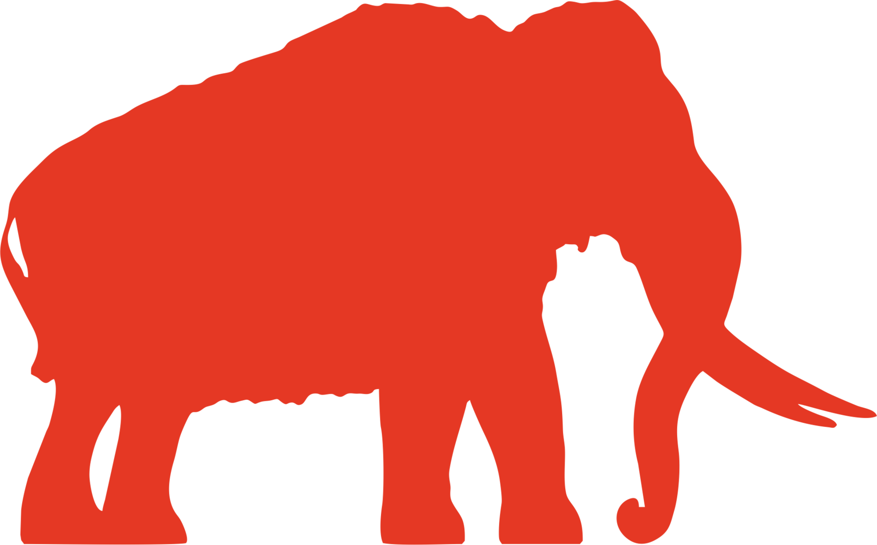 Elefant geglättet